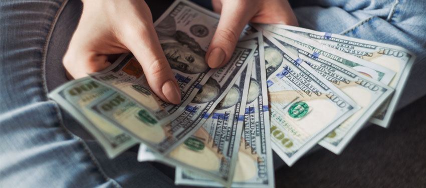 counting couple of dollars